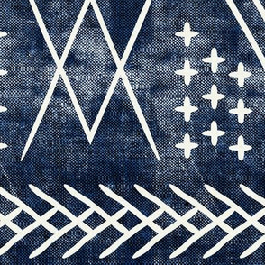 vintage moroccan (large scale)  on blue