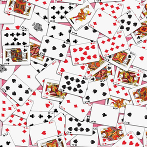 Playing cards Pattern 2.6 x 3.7 - Red Backs