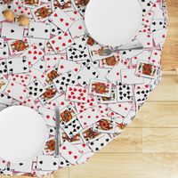 Playing cards Pattern 2.9 x 3.9 - Red Backs