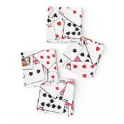 Playing cards Pattern 2.9 x 3.9 - Red Backs