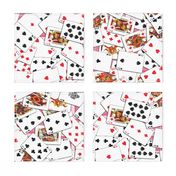 Playing cards Pattern 2.9 x 3.9 - Red Backs