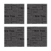 New York cities, dark gray