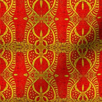 Tribal in Yellow and Red