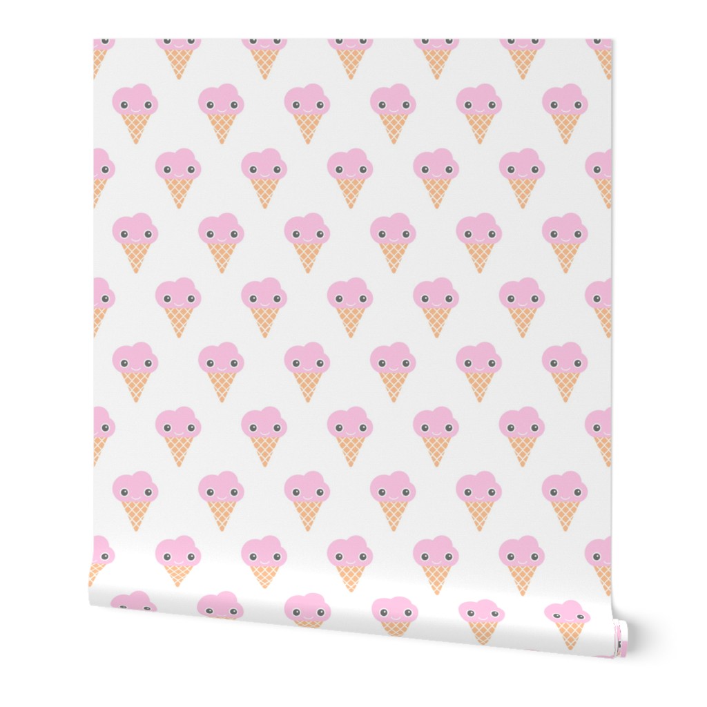 Kawaii love ice cream cones and popsicle summer japan lovers design pink girly