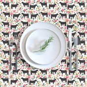 Show Steer cattle farm sanctuary florals animal fabric pattern white
