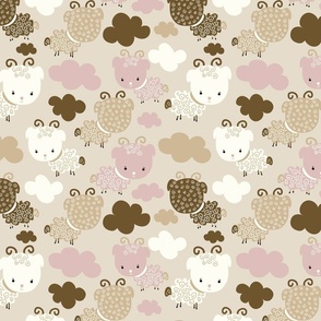 Cute Little Sheep Kids Pattern