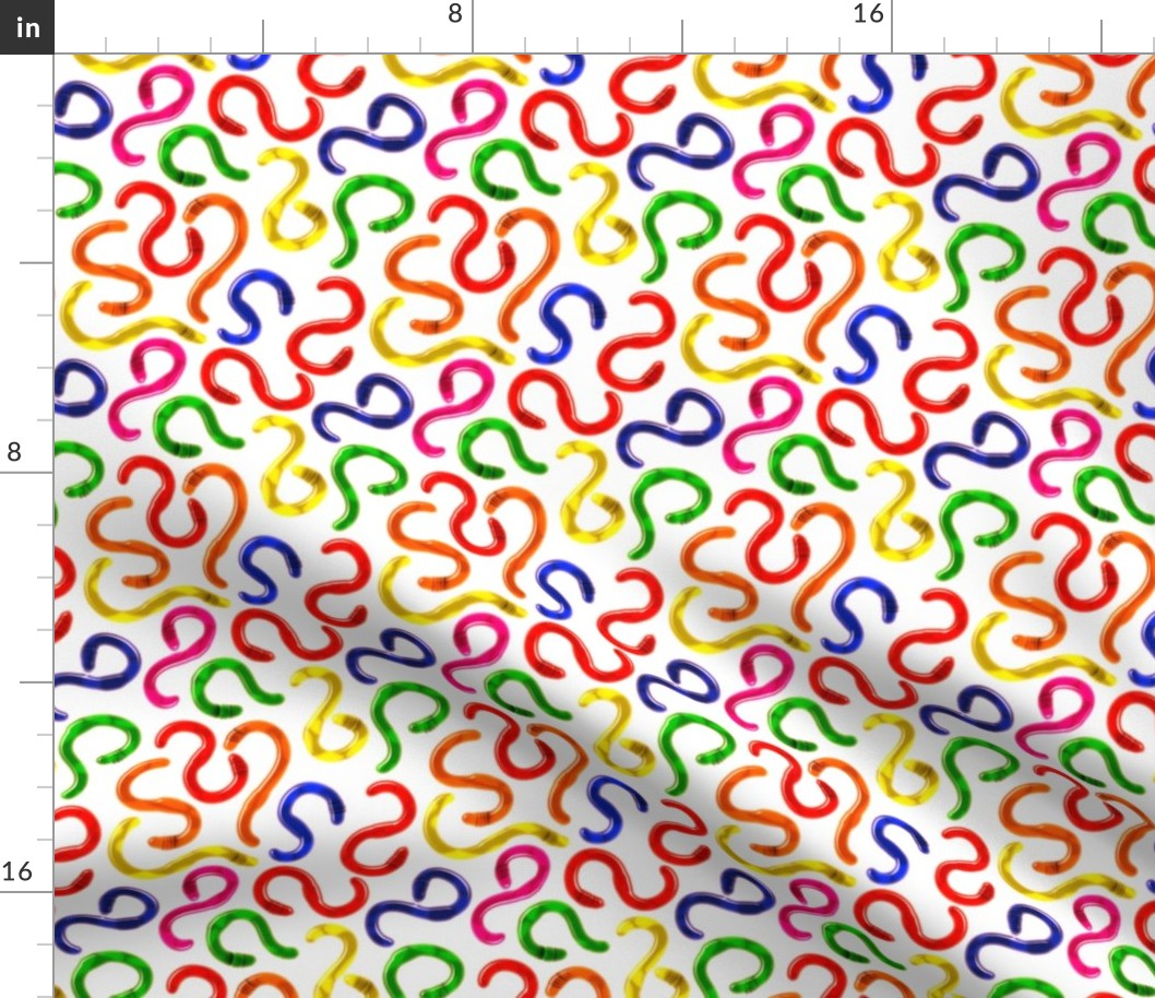 Gummy Worms | Spoonflower