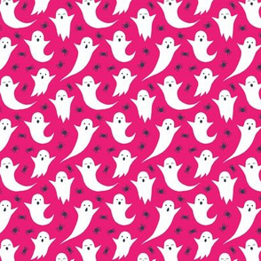 Halloween ghosts on pink (small)