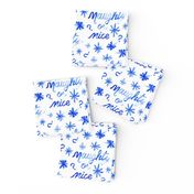 Christmas Blue Naughty or Nice white watercolor _ Miss Chiff Designs 
