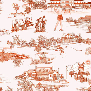 Hamptons Golf Toile Pumpkin