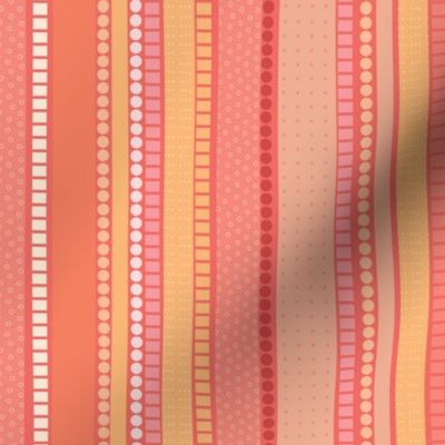 Mod Stripe-Electric Tangerine Palette