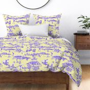 Hamptons Golf Toile_butter_yellow-bold blue