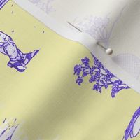 Hamptons Golf Toile_butter_yellow-bold blue