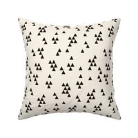 triangles fabric // geo bear coordinate cream and black triangle design by andrea lauren