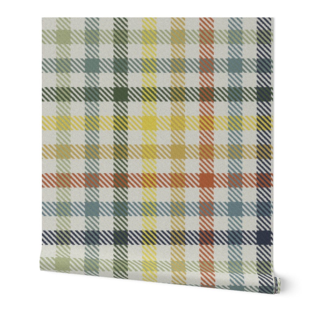 Eight Color Bayeux Palette Gingham Plaid