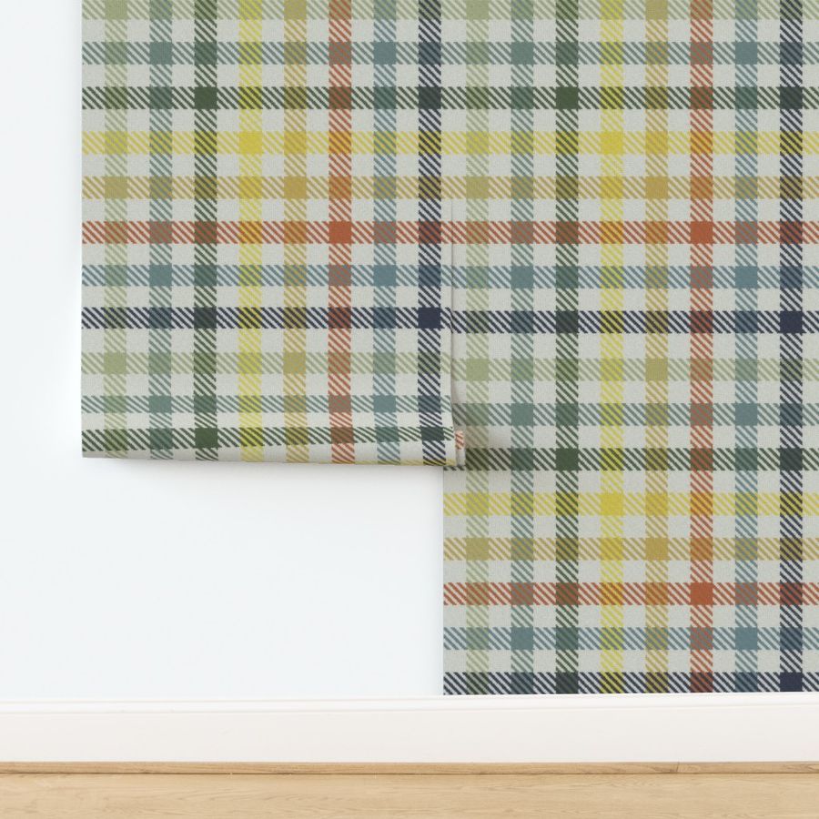 Eight Color Bayeux Palette Gingham Plaid