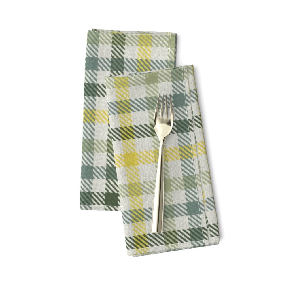 Four Color Bayeux Palette Gingham Plaid Green