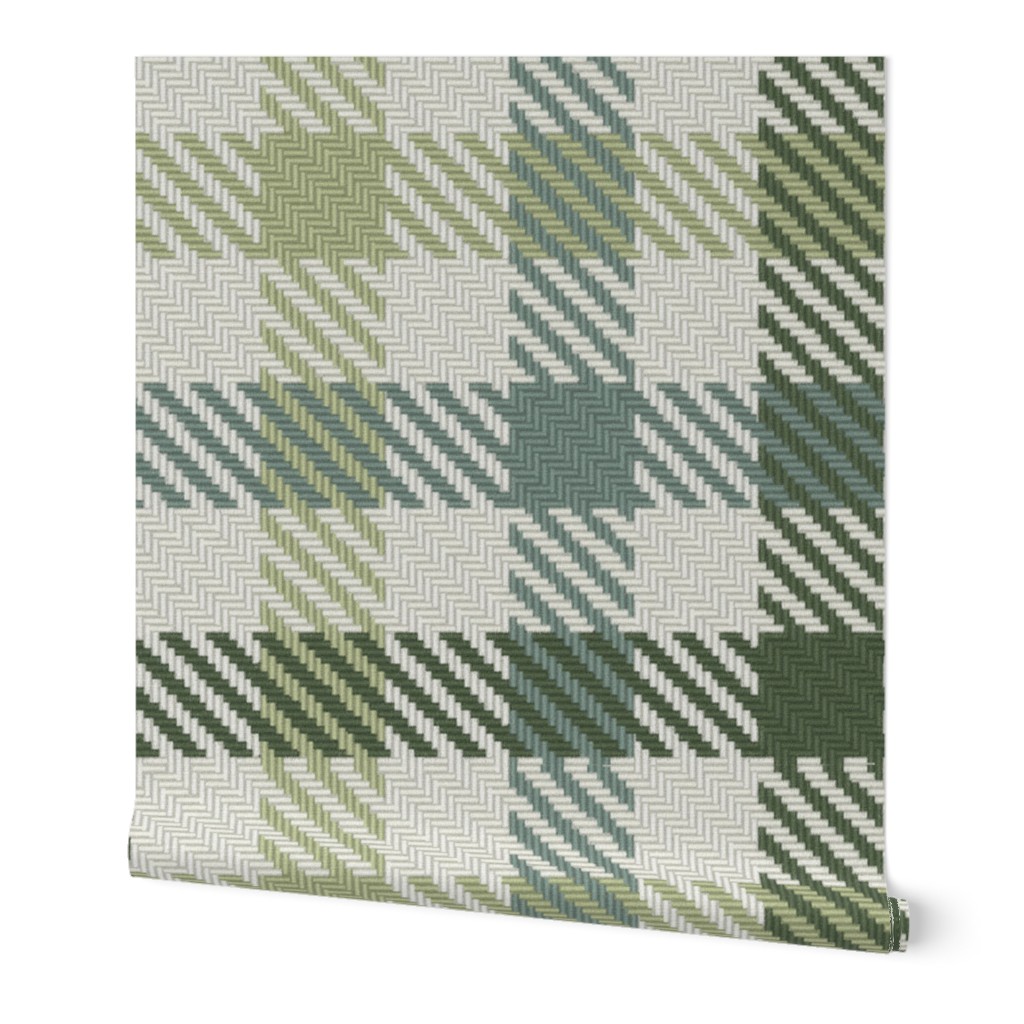 Tri Color Bayeux Palette Gingham Plaid Green