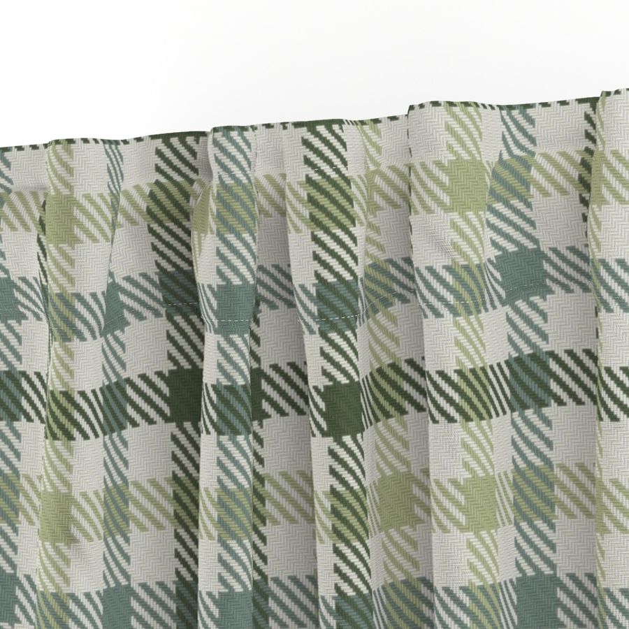 Tri Color Bayeux Palette Gingham Plaid Green