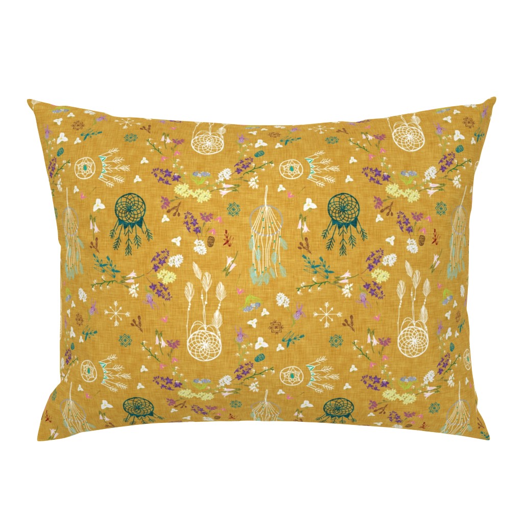 Wildflower dreams (mustard linen)