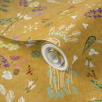 Wildflower dreams (mustard linen)