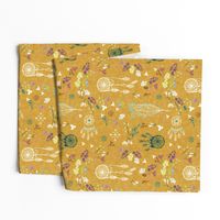 Wildflower dreams (mustard linen)