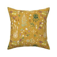 Wildflower dreams (mustard linen)