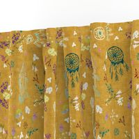 Wildflower dreams (mustard linen)