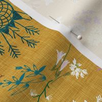 Wildflower dreams (mustard linen)