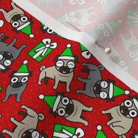 Merry Pugs (Red Small)