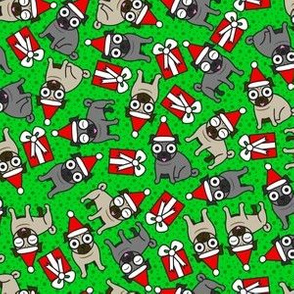 Merry Pugs (Green Small)