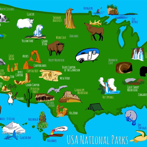national parks map