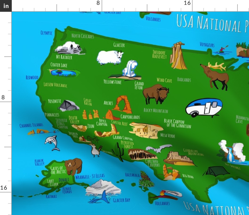 national parks map