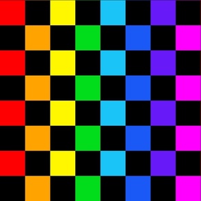 Rainbow Checkerboard
