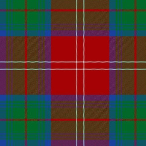 Chisholm 1842 tartan, 6" modern colors, Vestiarium Scoticum