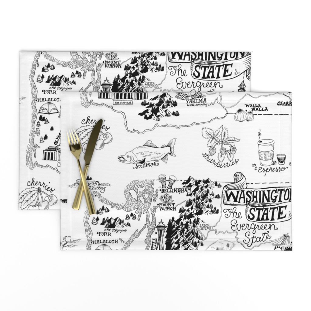 Washington Illustrated Map