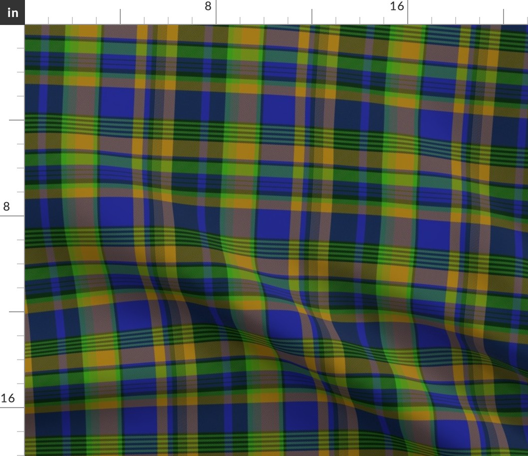 Nova Scotia asymmetrical tartan, 6" x 4-3/4"