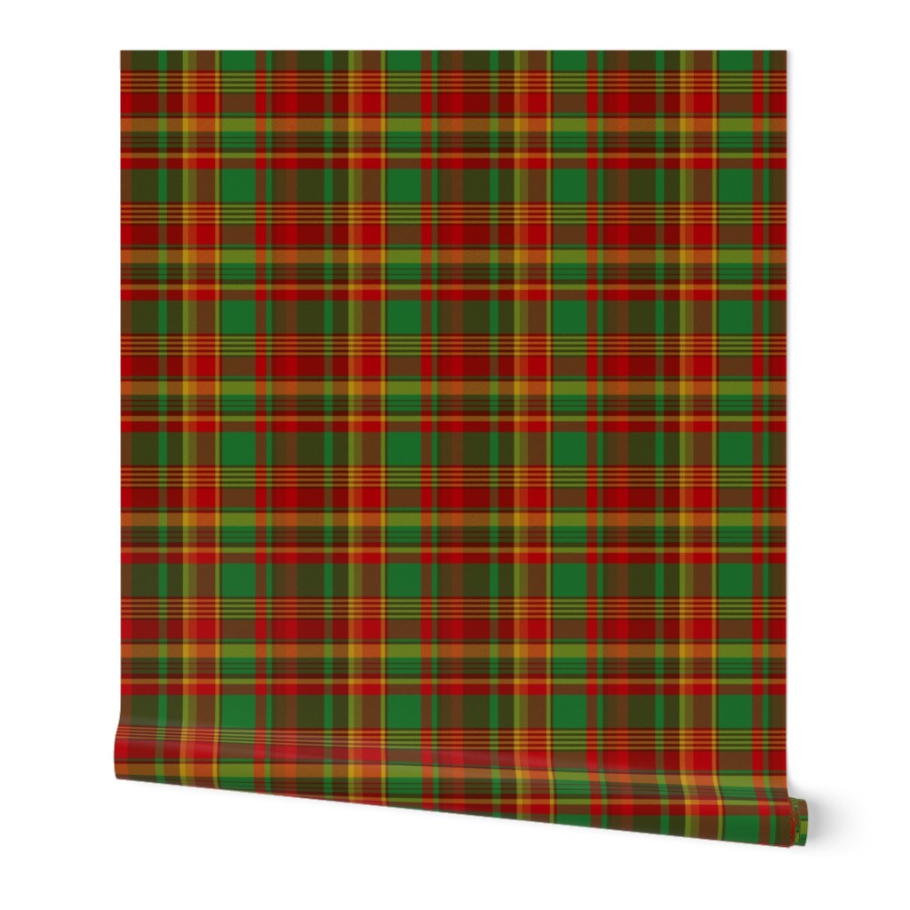 Newfoundland asymmetric tartan, 6" x 4-3/4"