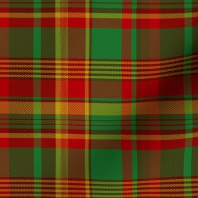 Newfoundland asymmetric tartan, 6" x 4-3/4"