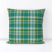 Saskatchewan asymmetrical tartan, 6" x 4-3/4" 