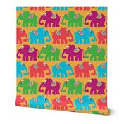 Boho Elephants multi