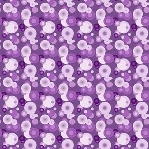 2x2-Inch Repeat of Plum Purple Dots that Match Lavender Toile