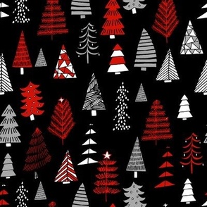 Christmas Tree Fabric, Wallpaper and Home Decor