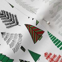 xmas_trees_Christmas trees holiday fabric pattern 