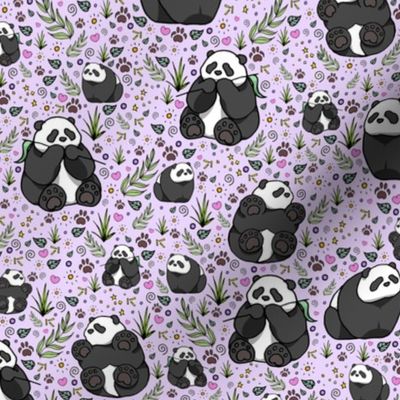 Pandas on Purple