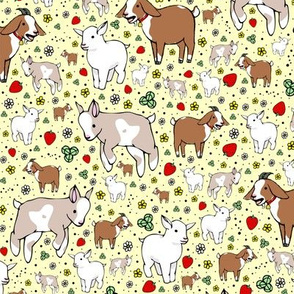 Goats on Yellow