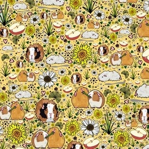 Guinea Pigs on Yellow