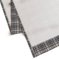 Navy Terra Cotta Blue Gray Linen and Green Gray Bayeux Palette Plaid