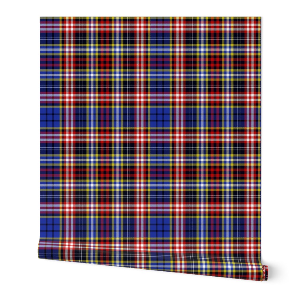 Ogilvy or Drummond of Strathallan tartan, blue, 12"