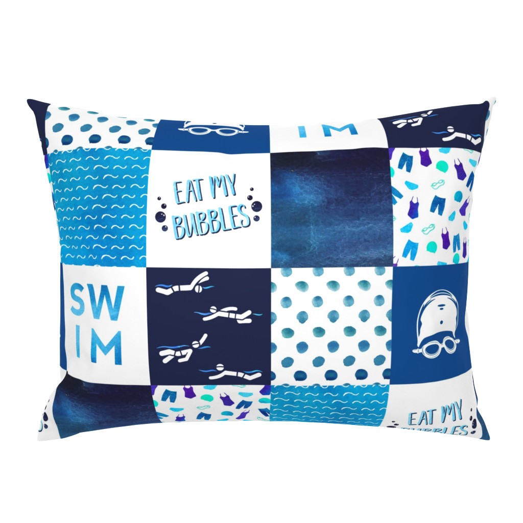 Swimming Faux Quilt (left-right)